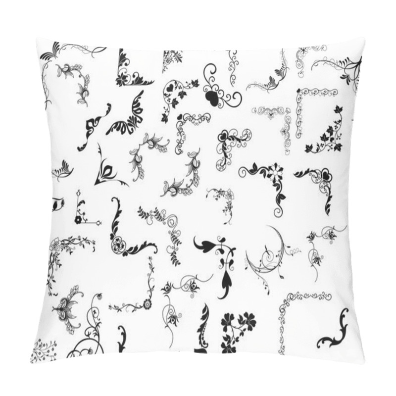 Personality  Flourish Elementary Corner Design Pillow Covers