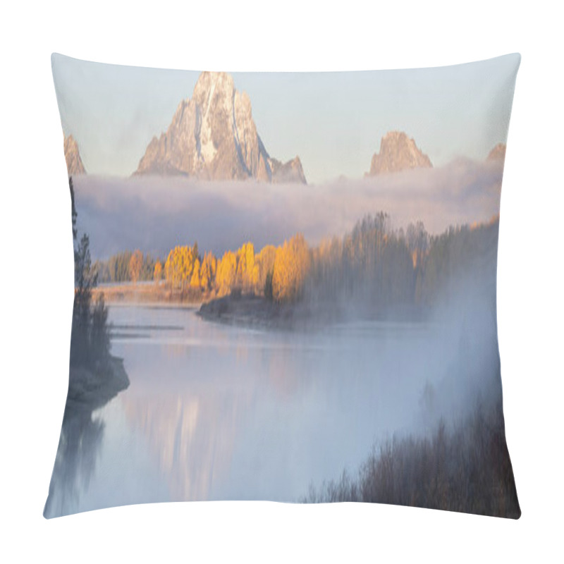 Personality  Sunrise At Oxbow Bend In Grand Teton National Park Pillow Covers