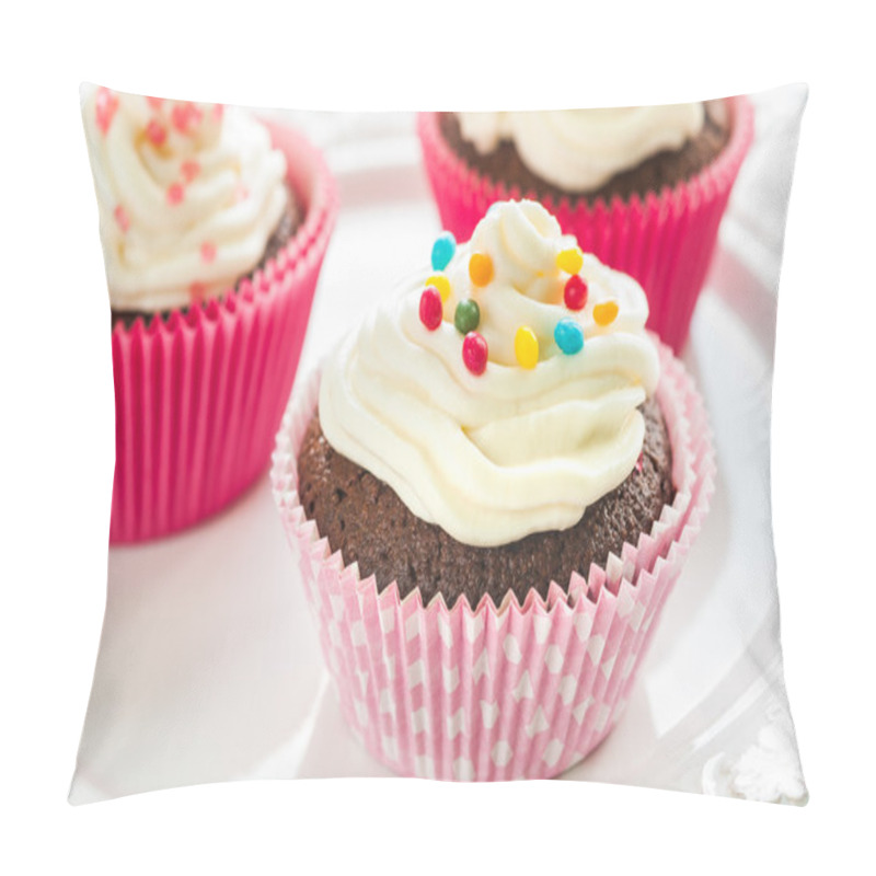 Personality  Colourful Chocolate Cupcakes Pillow Covers