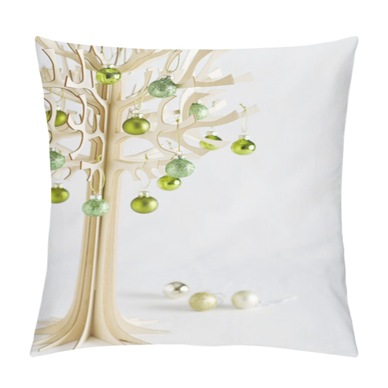 Personality  Designer Christmas Tree With Clear Space For Text Pillow Covers