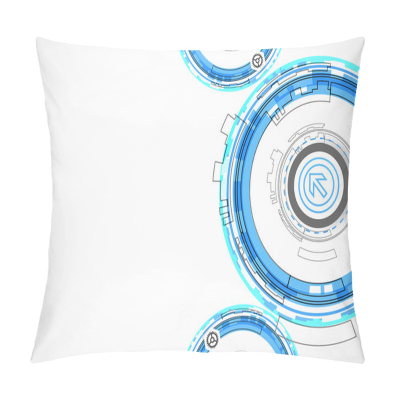 Personality  Abstract Digital  Technology Background Pillow Covers