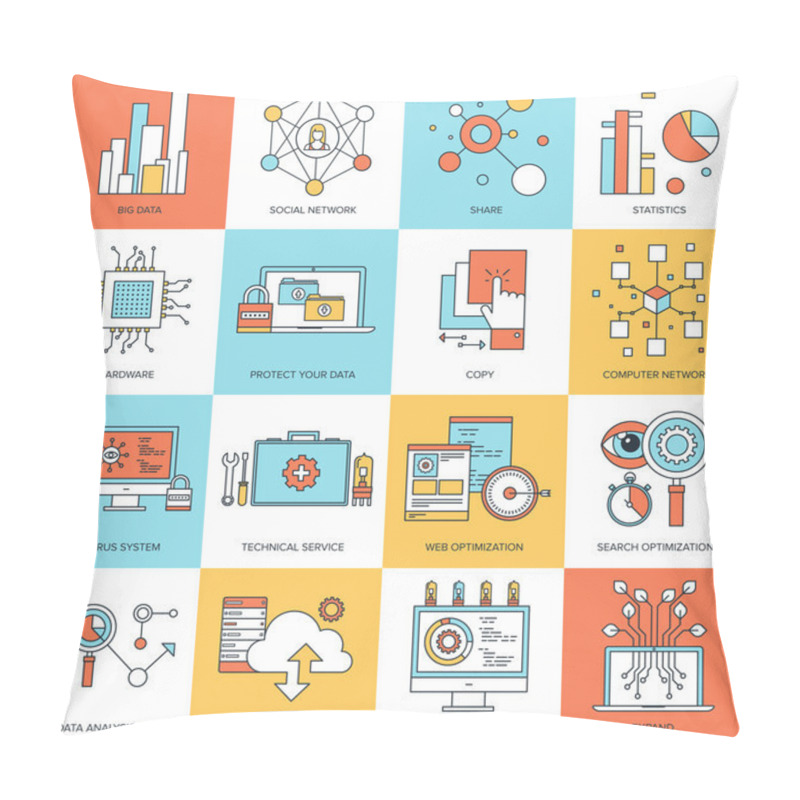 Personality  Technology Concepts Pillow Covers