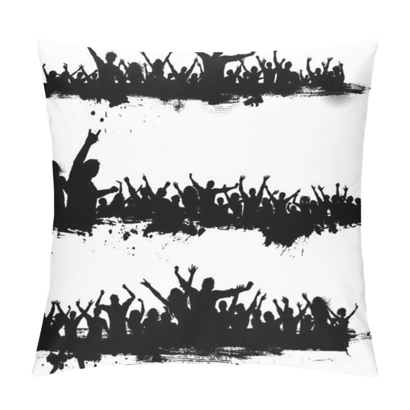 Personality  Grunge Party Crowds Pillow Covers