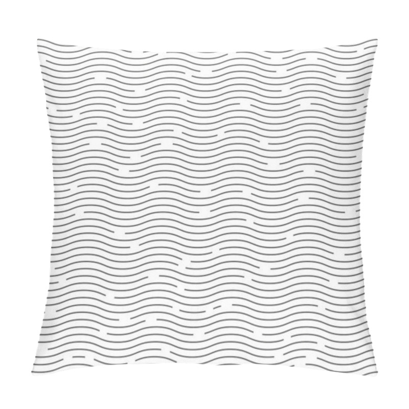 Personality  Wave Seamless Pattern Gift Wrapping Paper. Seamless Gift Wrapping Paper Pattern Wallpaper Illustration Abstract Line Curve Pillow Covers