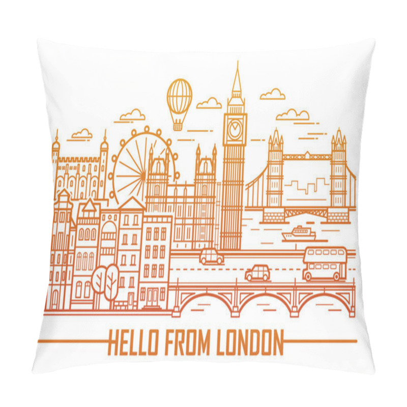 Personality  London City Landmarks Pillow Covers