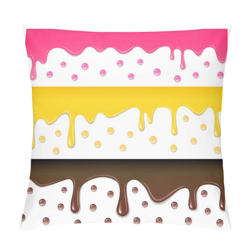 Personality  Vector Seamless Drips Pillow Covers