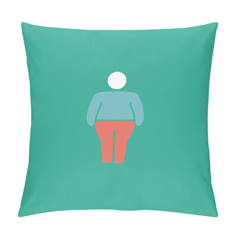 Personality  Overweight Man Symbol Pillow Covers