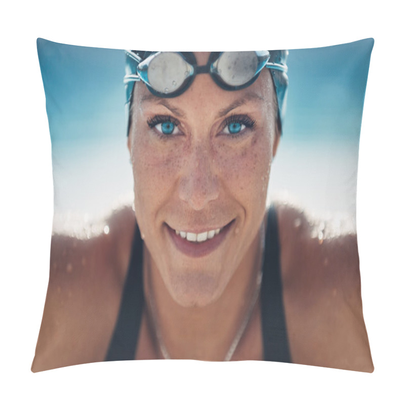 Personality  Beautiful Female Swimmer Pillow Covers