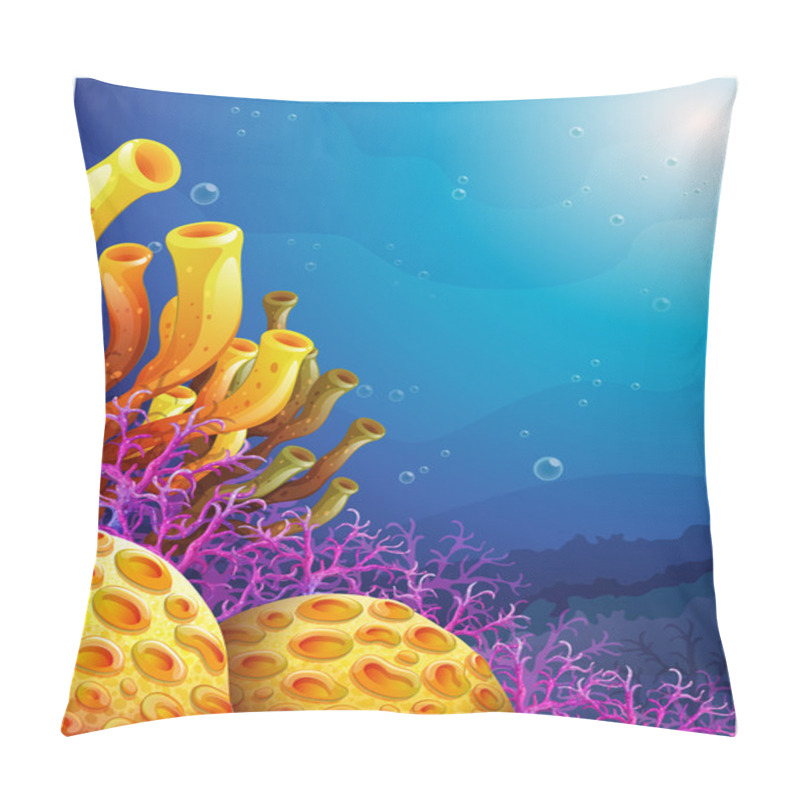 Personality  Beautiful Corals Under The Sea Pillow Covers