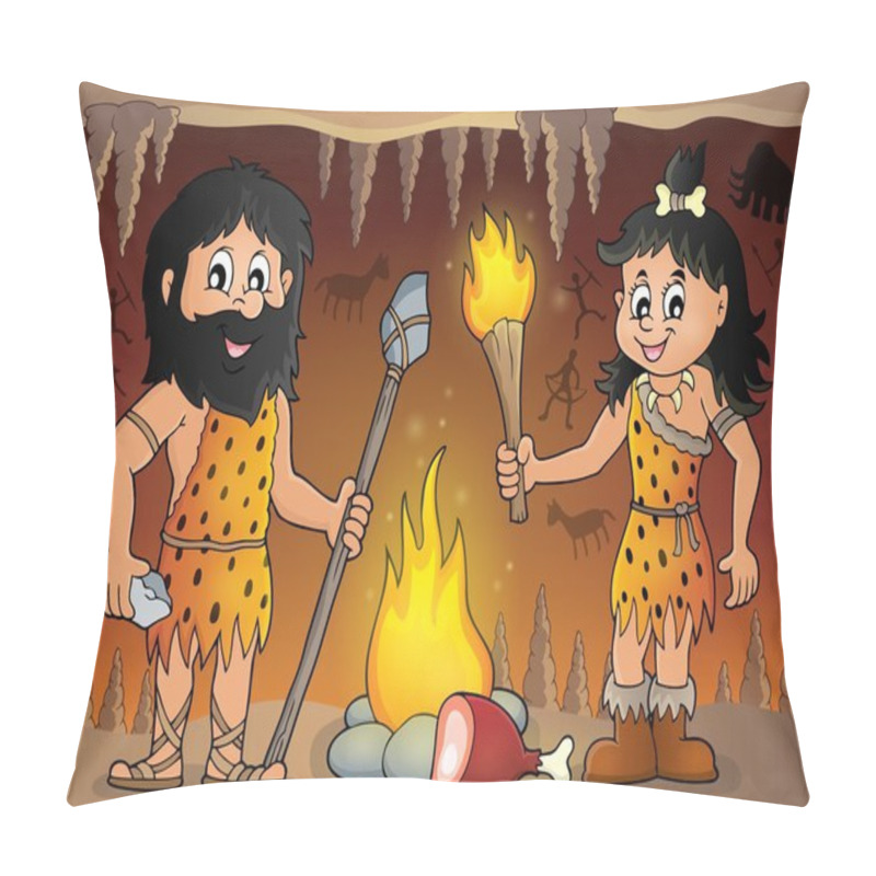 Personality  Cave People Theme Image 1 Pillow Covers