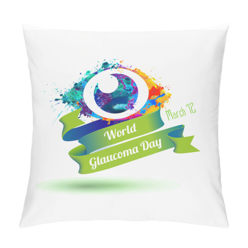 Personality  World Glaucoma Day, 12 March Pillow Covers