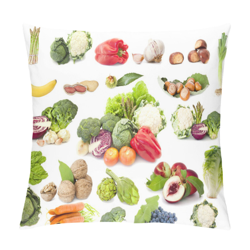 Personality  Collection Of Fruit And Vegetables, Vegetarian Diet Pillow Covers