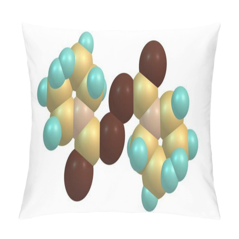 Personality  Disulfiram Molecular Structure Isolated On White Pillow Covers