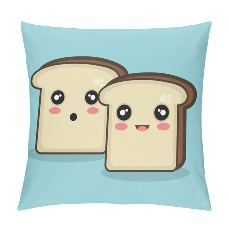 Personality  Set Cartoon Breakfast Design Pillow Covers