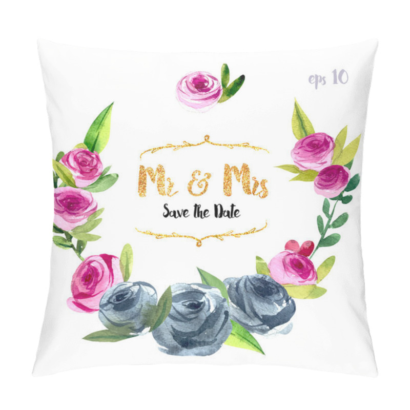 Personality  Collection Of Painted Flowers Pillow Covers