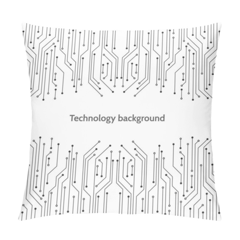 Personality  High-tech Technology Background Texture. Pillow Covers