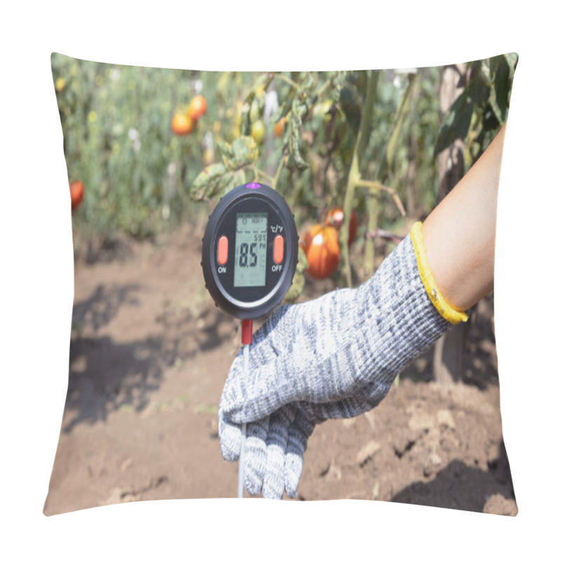 Personality  Measuring Soil PH Value, Environmental Illumination And Humidity In A Vegetable Garden Pillow Covers