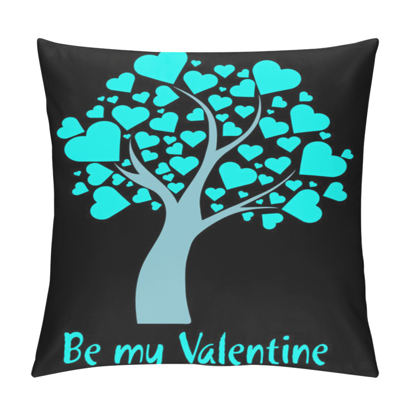 Personality  Illustration Tree With Hearts  Pillow Covers