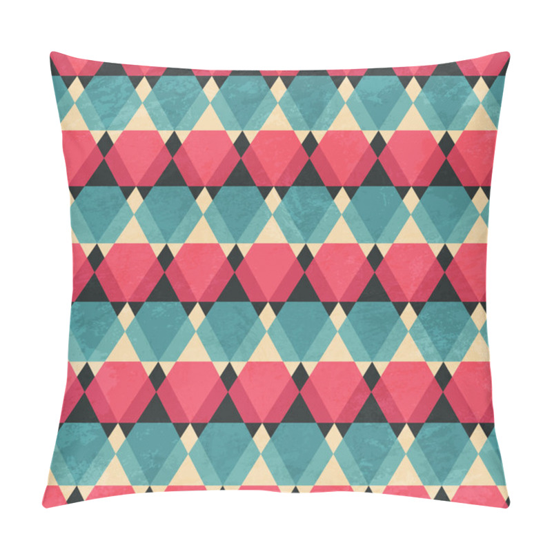 Personality  Mosaic Seamless Pattern With Grunge Effect Pillow Covers