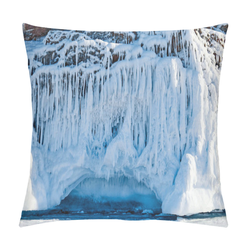 Personality  Ice Formations. Forms Of Frozen Water. Pillow Covers