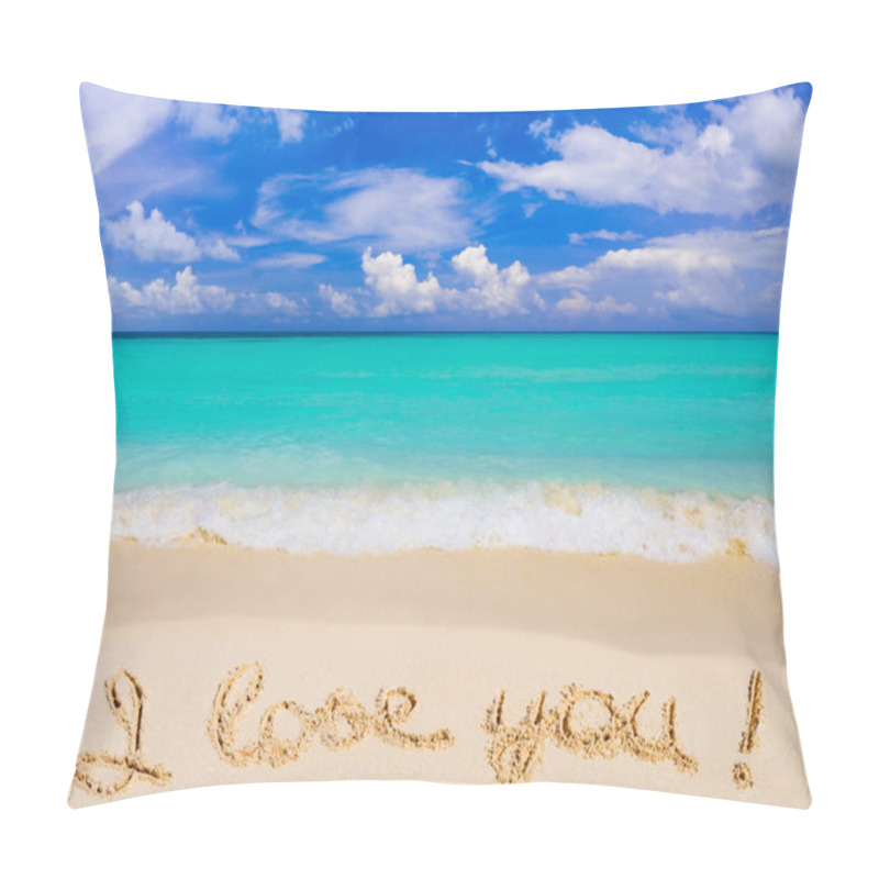 Personality  Words I Love You On Beach Pillow Covers