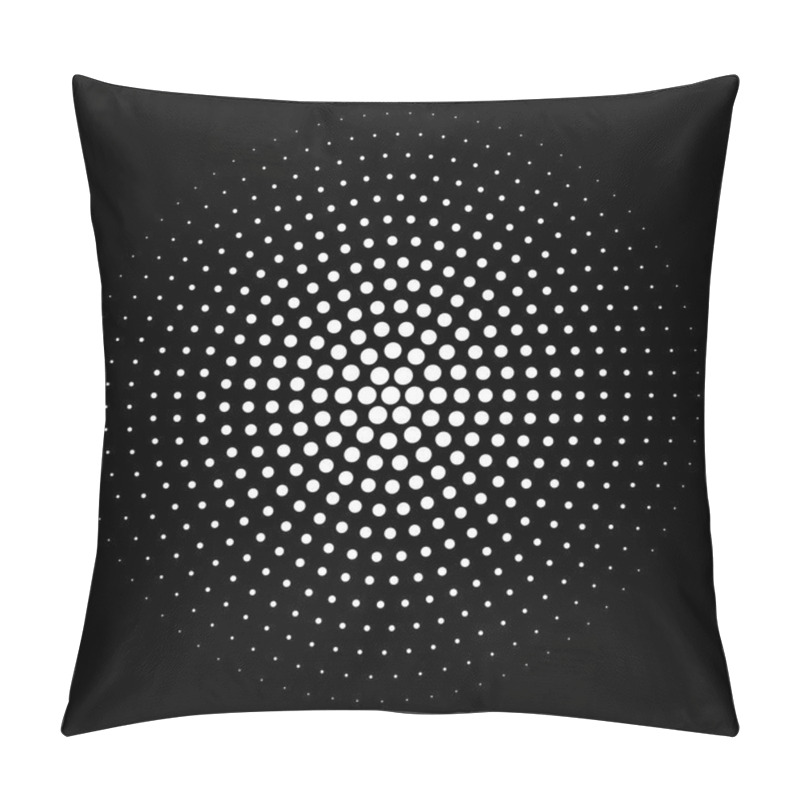 Personality  Halftone Element. Abstract Geometric Graphic With Half-tone Pattern, Vector Illustration Pillow Covers