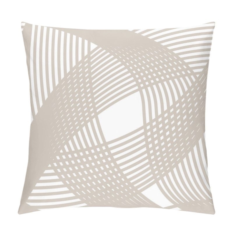 Personality  Crossing Lines Seamless Pattern On White Background Pillow Covers