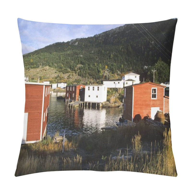 Personality  Fishing Village Of Salvage, Newfoundland, Canada Pillow Covers