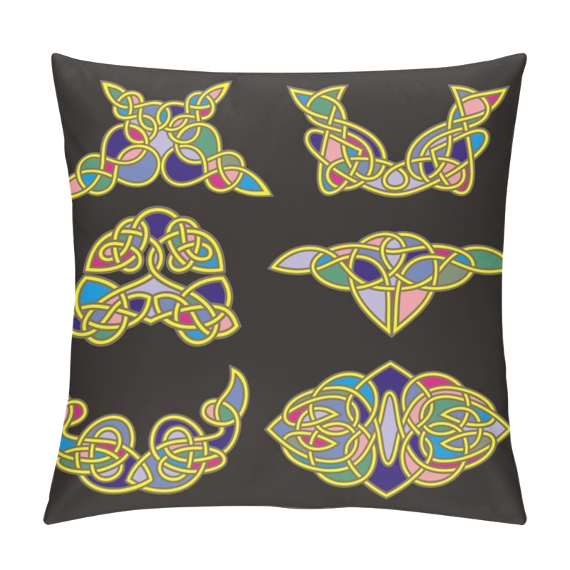 Personality  A Set Of Celtic Ornamental Designs. Pillow Covers