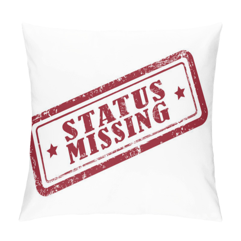 Personality  Stamp Status Missing In Red Pillow Covers