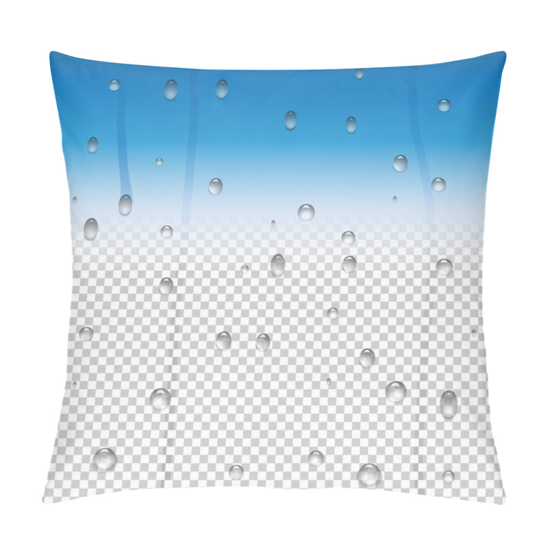 Personality  Raindrops And A Water Vapor Effect On A Glass Window. Pillow Covers