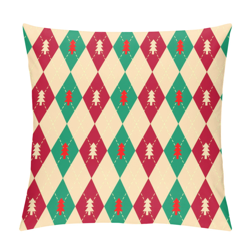 Personality  Argyle Seamless Vector Pattern Background. Pattern Of A Rhombuses. Pillow Covers