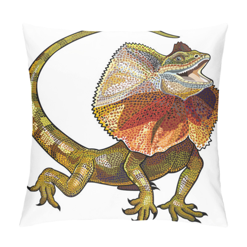 Personality  Frill Necked Lizard Pillow Covers