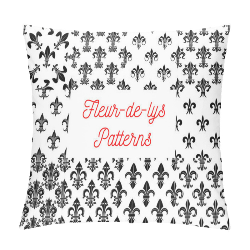 Personality  Royal French Lily Fleur-de-lys Seamless Patterns Pillow Covers