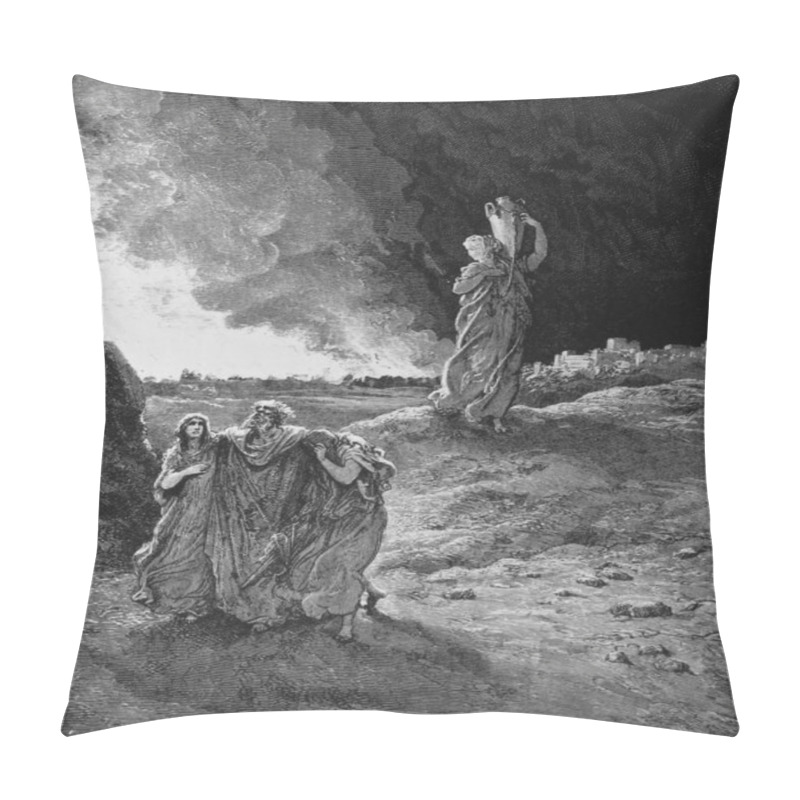 Personality  Destruction Of Sodomand And Gomorrah. Pillow Covers