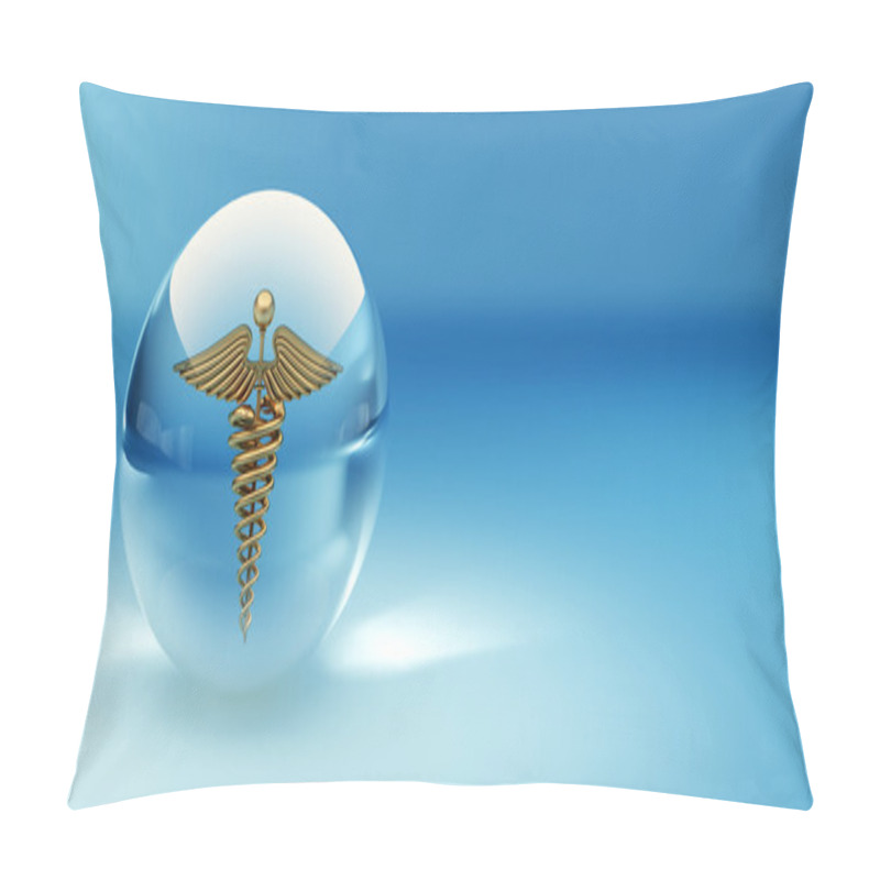 Personality  Symbol Of Medicine. Abstract Background Pillow Covers