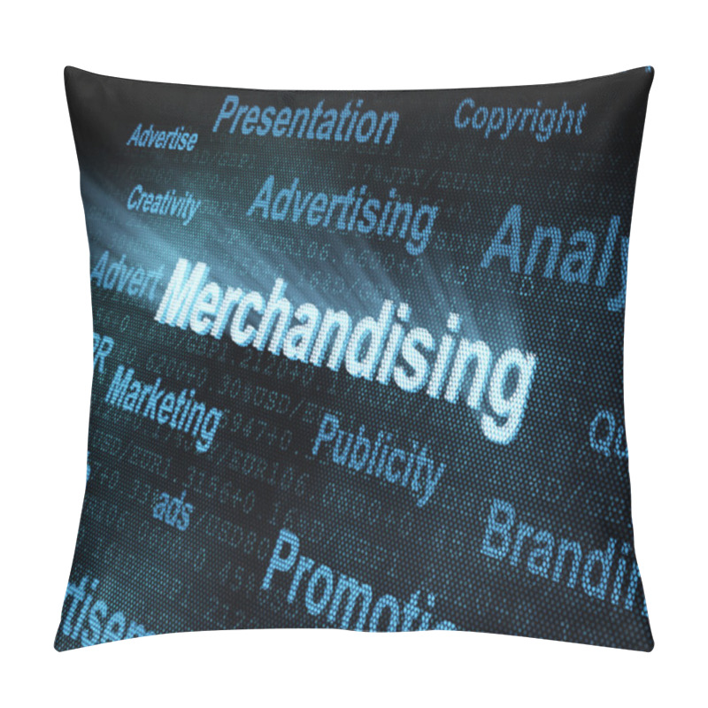 Personality  Pixeled Word Merchandising On Digital Screen Pillow Covers