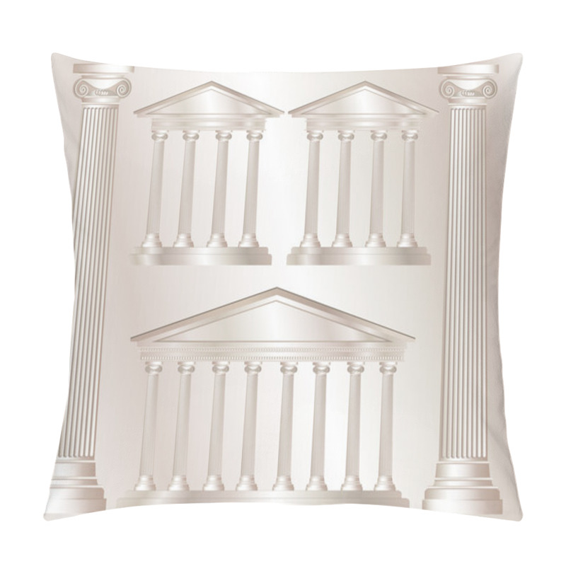 Personality  Greek Columns Pillow Covers