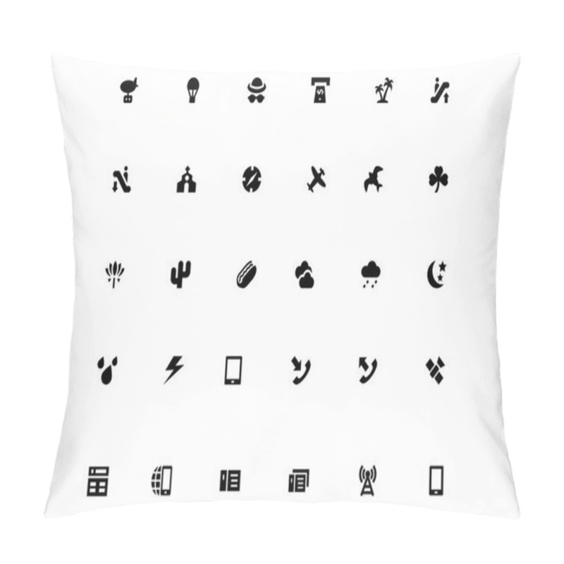 Personality  Mini Vector Icons 31 Pillow Covers