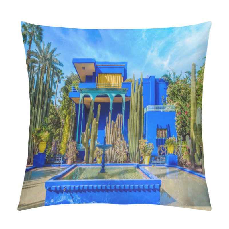 Personality  Le Jardin Majorelle, Amazing Tropical Garden In Marrakech, Morocco. Pillow Covers