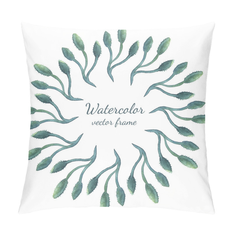 Personality  Green Traditional Floral Frame Pillow Covers