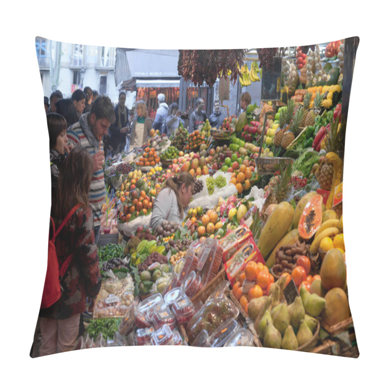 Personality  La Boqueria Market In Barcelona - Spain Pillow Covers