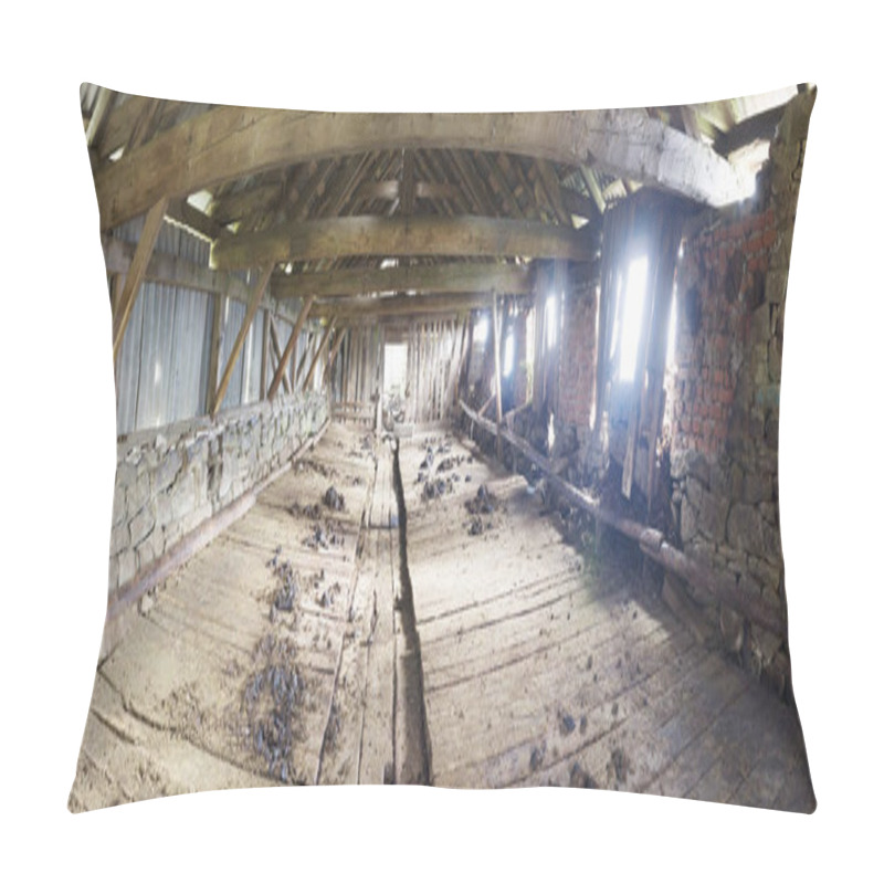 Personality  Ruined Old Barn In The Carpathians Pillow Covers