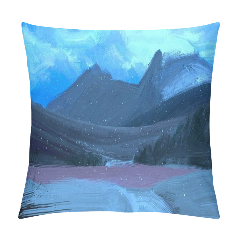 Personality  Beautiful Landscape In The Mountains Pillow Covers