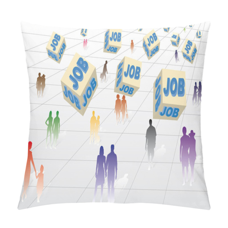 Personality  Unemployment, Employment And Work Pillow Covers