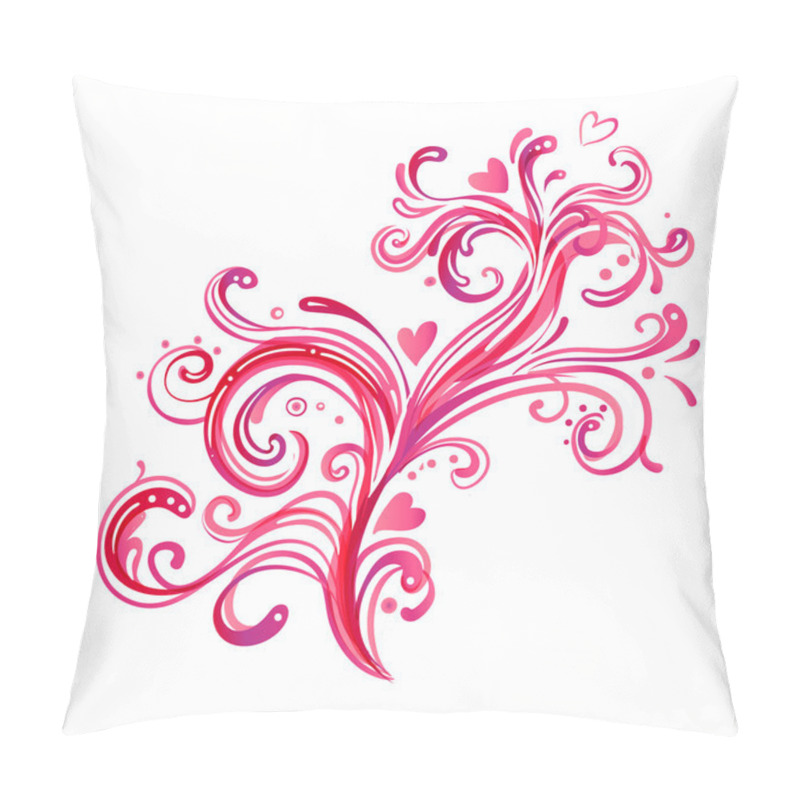 Personality  Beautiful Pink Swirls Background. Pillow Covers