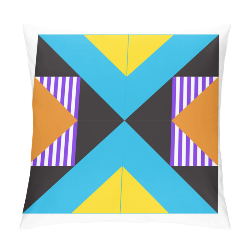 Personality  Trendy Geometric Kaleidoscope Elements Memphis Greeting Cards Design. Retro Style Texture, Pattern And Elements. Modern Abstract Design Poster And Cover Template Pillow Covers