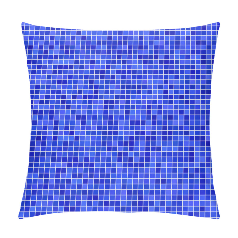 Personality  Blue Pixel Mosaic Background Pillow Covers