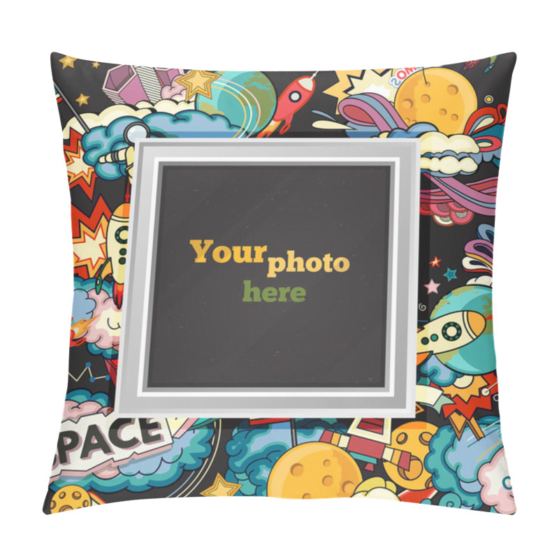 Personality  Vector Space Photo Frame Pillow Covers