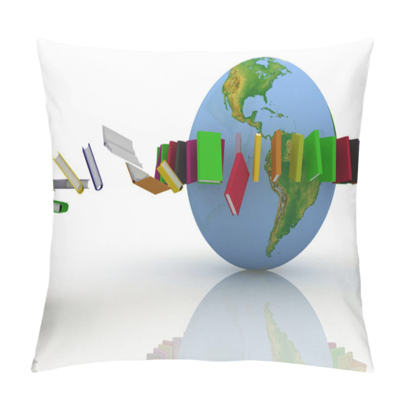 Personality  Books Fly Into Belt Round The Earth Pillow Covers